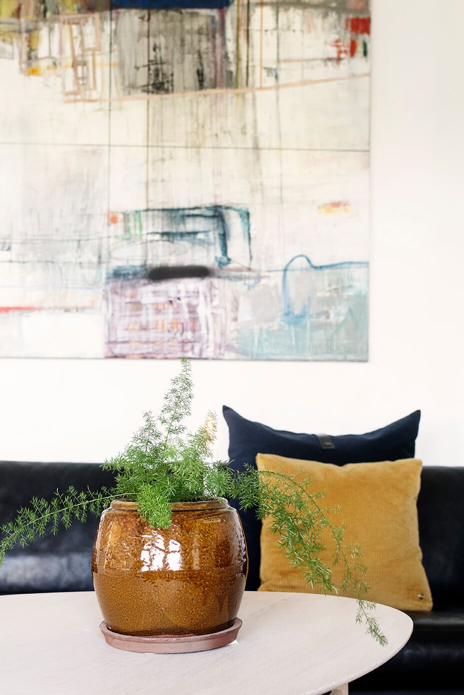 Kunst-styling-sofa-pude-bysteinvig-indretning Kunst-styling-sofa-pude-bysteinvig-indretning